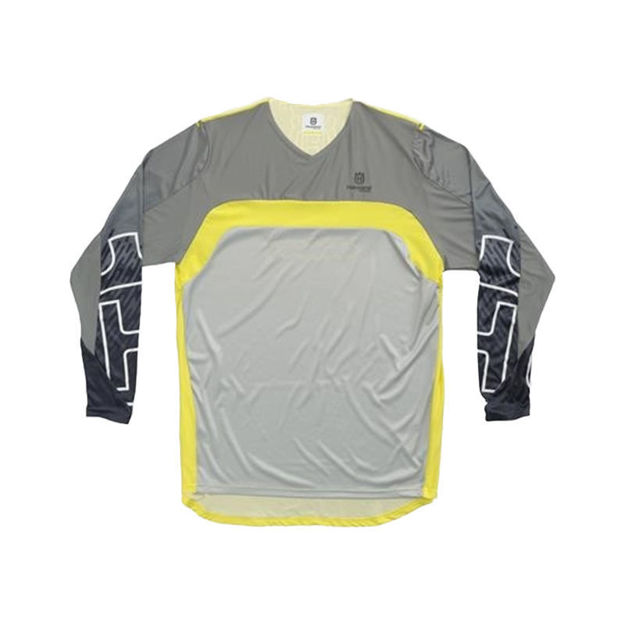 HUSQVARNA - חולצה RAILED PRO אפור/צהוב