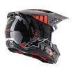 קסדת שטח ALPINESTARS S-M5 ROVER אפור/שחור/אדום