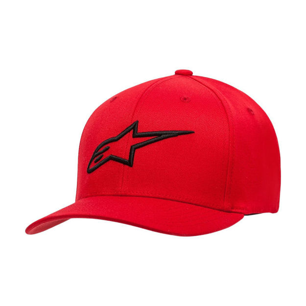 תמונה של כובע AGELESS CURVE אדום/שחור
