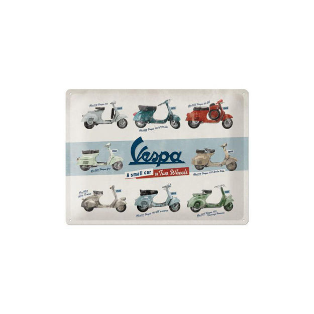 שלט ווספה 30X40 VESPA MODEL CHART