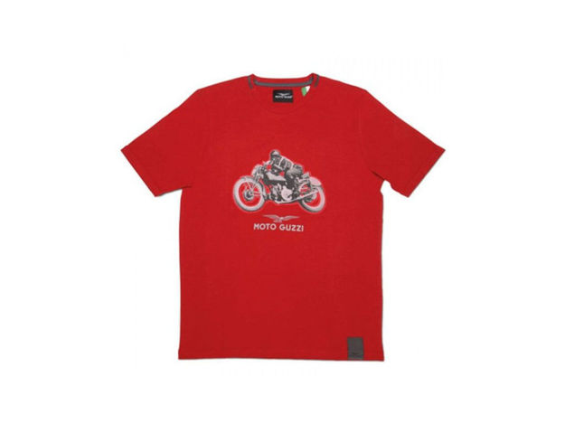 חולצת UOMO MG GARAGE  T אדום MOTO GUZZI