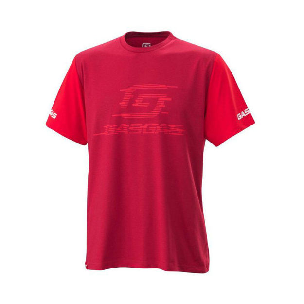 חולצת T דגם FAST אדום גאסגאס