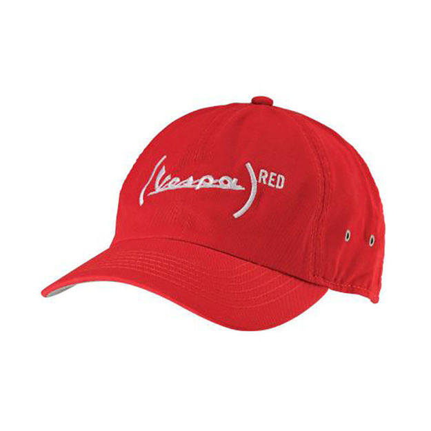 כובע אדום וספה VESPA