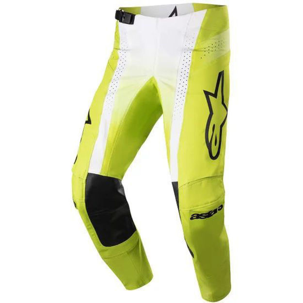 מכנסי רכיבה TECHSTAR PUSH צהוב/לבן  ALPINESTARS