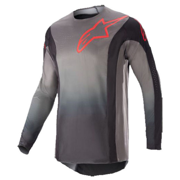 חולצת רכיבה TECHSTAR SEIN שחור/אדום ALPINESTARS