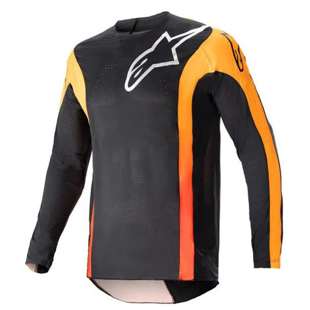 חולצת רכיבה TECHSTAR SEIN שחור/כתום  ALPINESTARS