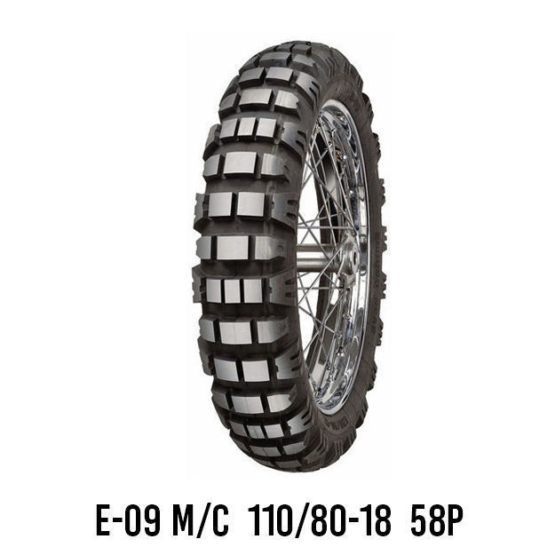 צמיג אדוונצ'ר קדמי MITAS E-09 M/C 110/80-18 58P