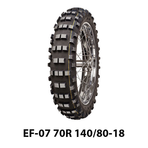  צמיג שטח אחורי MITAS EF-07 70R 140/80-18 פס צהוב