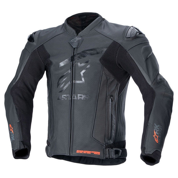 מעיל עור RIDEKNIT GP PLUS R V4 שחור  ALPINESTARS