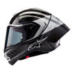 קסדת כביש ספורטיבית ALPINESTARS SUPERTECH R10 ELMENT שחור קרבון כסף