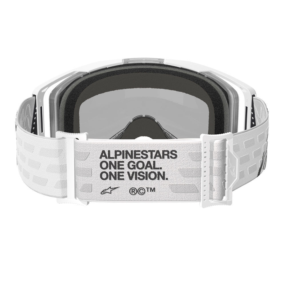 משקפי אבק ALPINESTARS VISION 8 CORP לבן/מראה/כסף | אבזריון אביזרים לרוכב