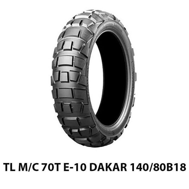 צמיג אחורי  MITAS TL M/C 70T E-10 DAKAR 140/80B18