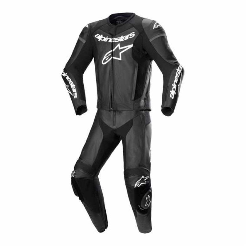 חליפות עור 2 חלקים GP FORCE LURV שחור לאופנוע – מיגון חליפת עור עם ...