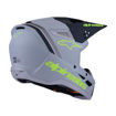 קסדת שטח ALPINESTARS S-M3 RADIUM אפור/שחור/צהוב מט