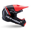 קסדת שטח ALPINESTARS S-M3 RADIUM שחור/אדום/לבן