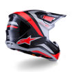 קסדת שטח ALPINESTARS S-M7 RISE שחור/כסף/אדום