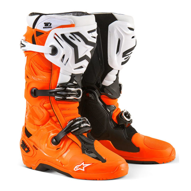 מגפי TECH 10 ENDURO כתום כחול לבן