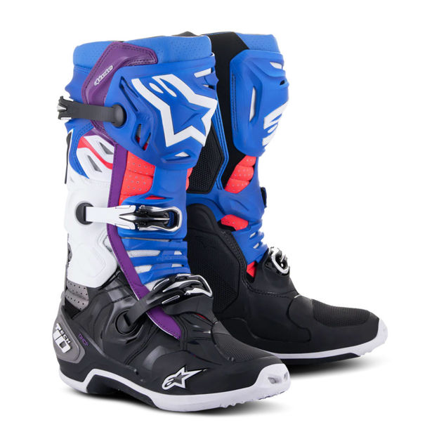 מגפי TECH 10 SUPERVENTED שחור כחול סגול לבן