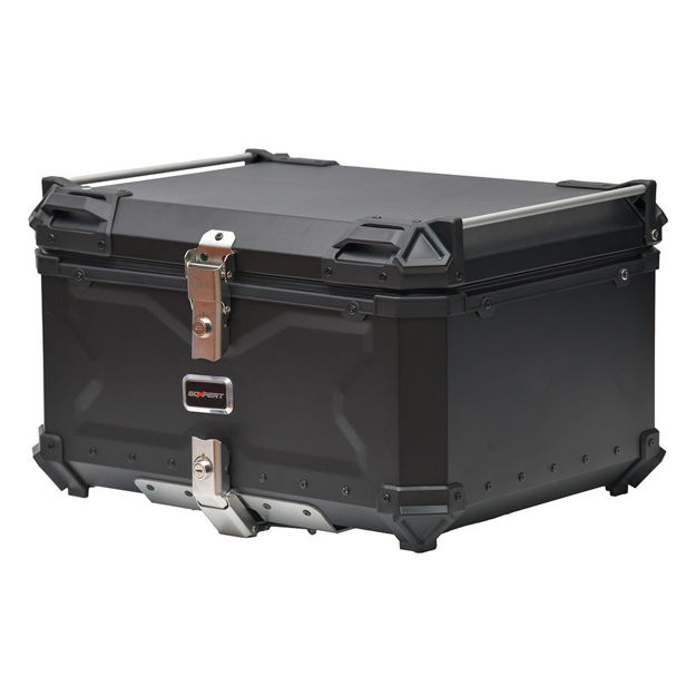 ארגז אחורי אלומיניום שחור 65L טייפ X