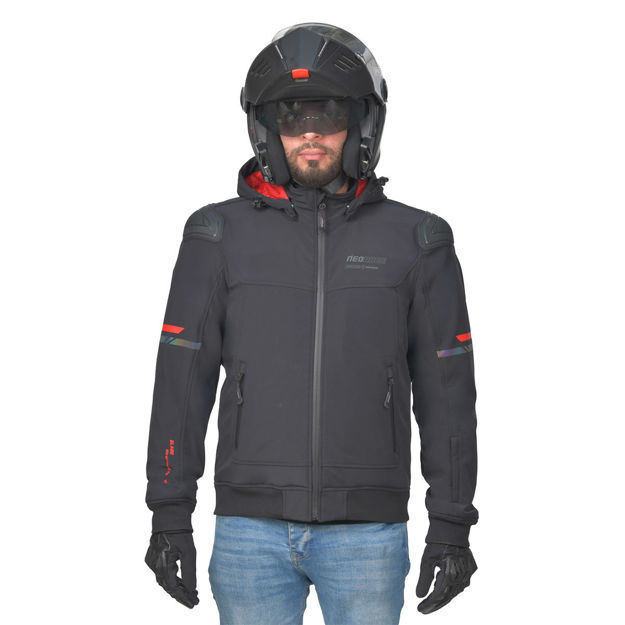 מעיל רכיבה חורף NEORACE שחור BLADE PREMIUM