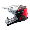 קסדת שטח ALPINESTARS SUPERTECH S-M10 FLOOD כסף/שחור/כתום