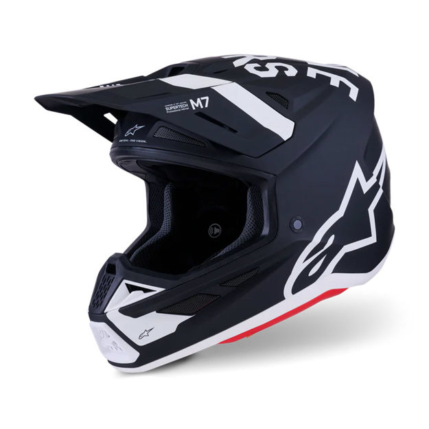 קסדת שטח ALPINESTARS S-M7 DASHER שחור/לבן מט