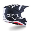 קסדת שטח ALPINESTARS S-M7 DASHER שחור/לבן מט