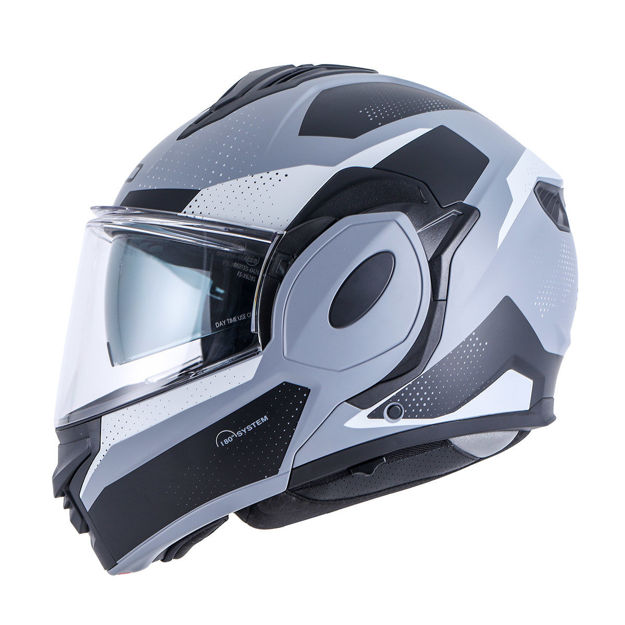 קסדת 3LD-S1600V2  נפתחת אפור/שחור