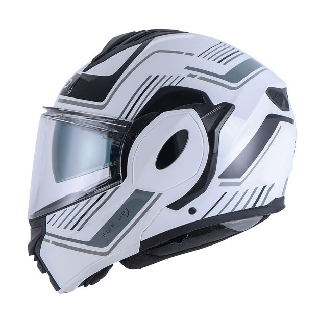 קסדת 3LD-S1600V2  נפתחת לבן/אפור