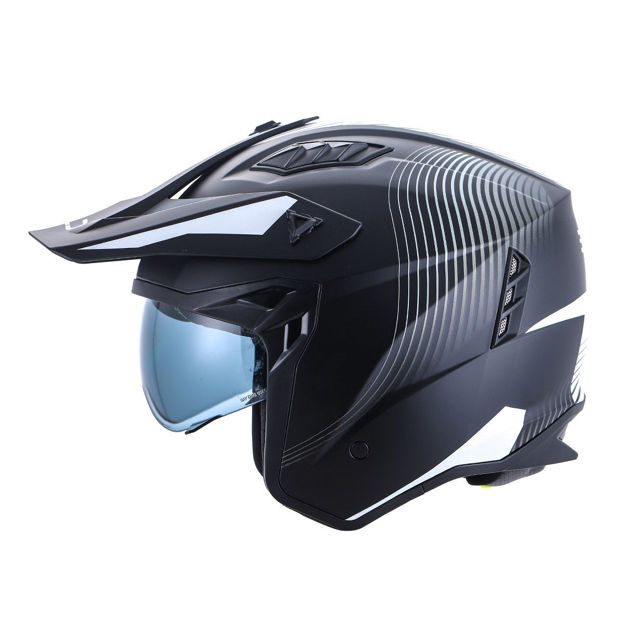 קסדת 3/4 3LD-Z1V2 שחור/לבן