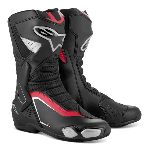 מגפי ALPINESTARS SMX-6 V3 BTS שחור/כסף/אדום