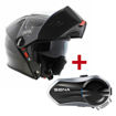קסדה נפתחת SIMPSON DARKSOME שחור מט + דיבורית SENA I30