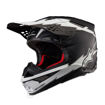 קסדת שטח ALPINESTARS SUPERTECH S-M10 Ampress שחור מט/לבן