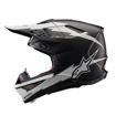 קסדת שטח ALPINESTARS SUPERTECH S-M10 Ampress שחור מט/לבן