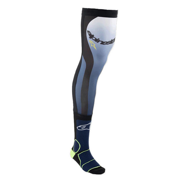 גרביים למגיני ברכיים כחול/צהוב Alpinestars
