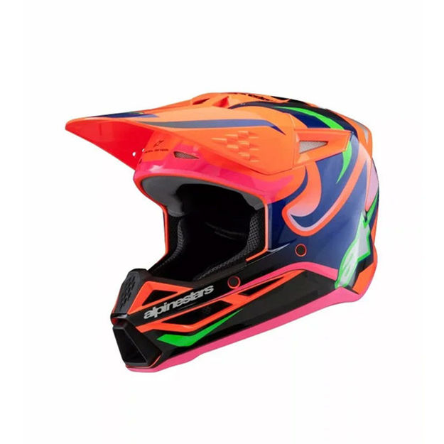 קסדת נוער ALPINESTARS S-M3 DEEGAN כתום/סגול/ורוד