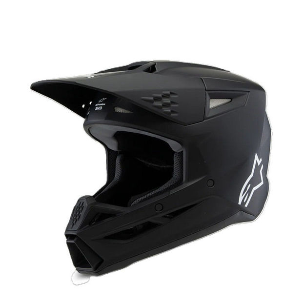 קסדת נוער שטח ALPINESTARS S-M3 Solid  שחור מט