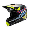 קסדת נוער שטח ALPINESTARS S-M3 Wurx שחור/צהוב/כחול/אדום