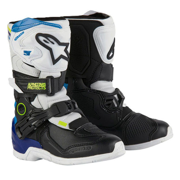 מגפי שטח ילדים ALPINESTARS TECH 3S  לבן/שחור/כחול