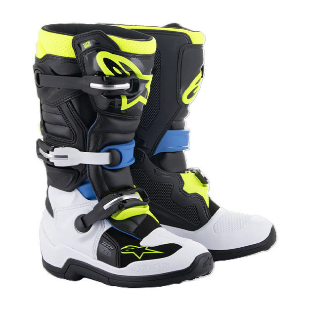 מגפי שטח נוער ALPINESTARS  Tech 7S  שחור/כחול/צהוב