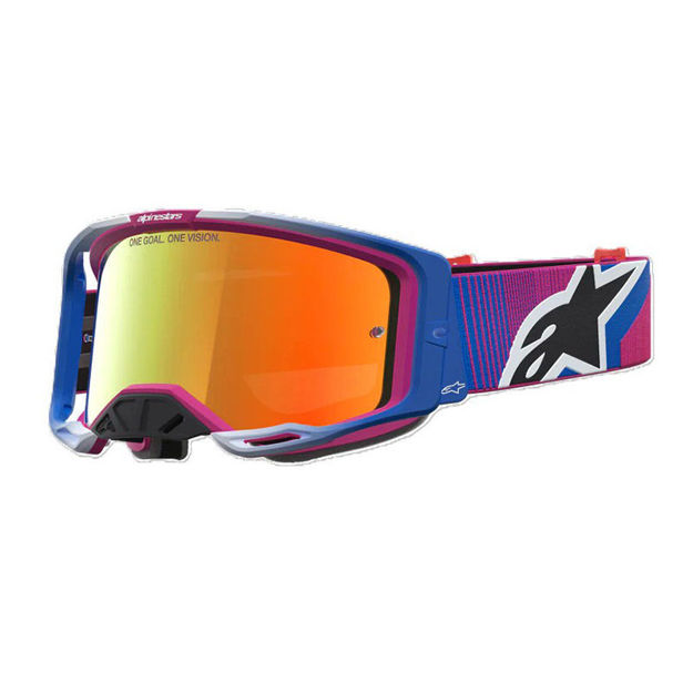 משקפי אבק VISION 8 MAVEN אדום שחור מראה Alpinestars