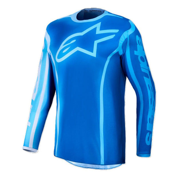 חולצת רכיבה FLUID KEPLER כחול/כחול בהיר  ALPINESTARS