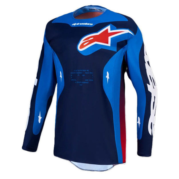 חולצת רכיבה RACER HUNT כחול/אדום ALPINESTARS