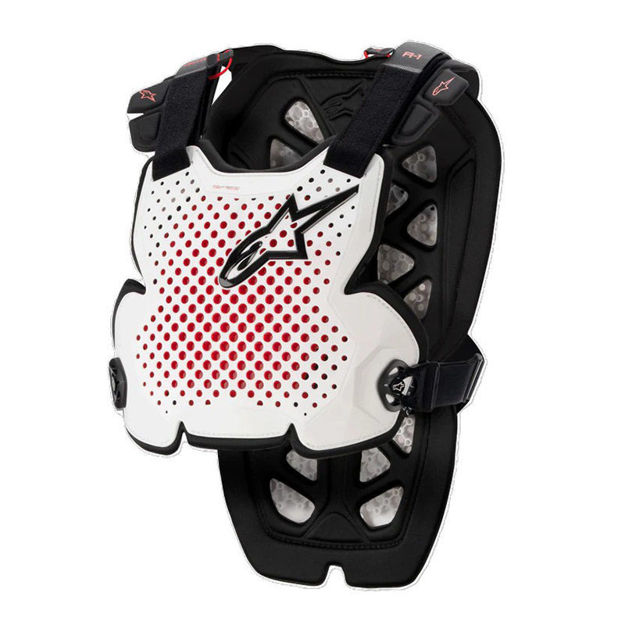 מגן חזה  A-1 Pro לבן/שחור/אדום  ALPINESTARS