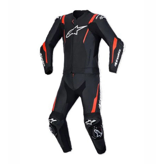 חליפת עור  MISSILE V3 2PC שחור/אדום ALPINESTARS