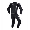 חליפת עור  MISSILE V3 2PC שחור/לבן ALPINESTARS