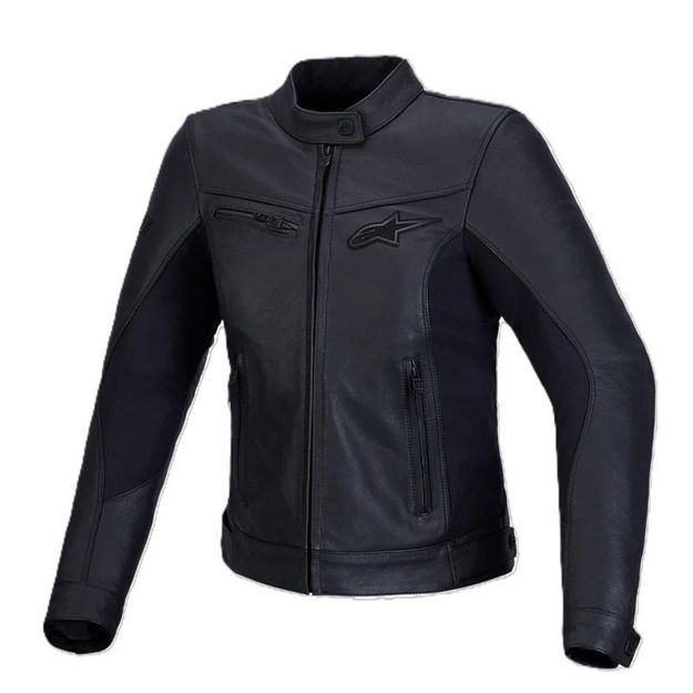 מעיל עור ATEM V5 שחור/לבן ALPINESTARS