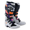 מגפי TECH 7  שחור/אפ' בהיר/כתום/סגול  ALPINESTARS